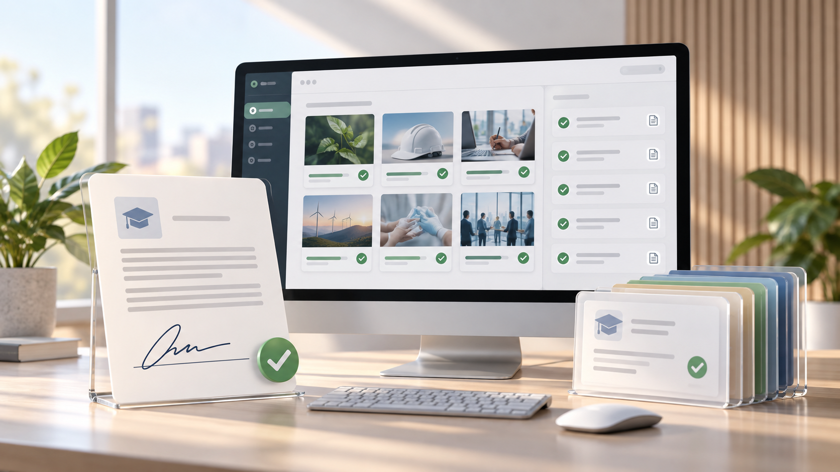 LMS compliance dashboard with training records, electronic signatures and completion tracking